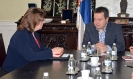 FDPM and MFA Dačić meets with Vojackova-Sollorano, UN Resident Coordinator in Serbia [5/7/2014]