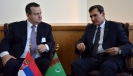 MFA Dacic with MFA of Turkmenistan Rashid Meredov