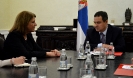FDPM and MFA of the Republic of Serbia Ivica Dacic met with the Ambassador of the Republic of Cuba to Serbia, Adela Mayra Ruiz Garcia [3/10/2014]