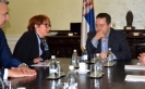 Minister Dacic with the Deputy Ministry of Foreign Affairs of Bosnia and Herzegovina Ana Trisic Babic