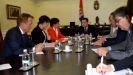 Minister Dacic with the OSCE High Commissioner on National Minorities