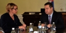 Minister Dacic with the Deputy Minister of Foreign Affairs of Bosnia and Herzegovina Ana Trisic Babic