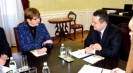 Meeting of Minister Dacic with CoE PA President Anne Brasseur