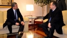 Minister Dacic met the President of Bulgaria Rosen Plevneliev at the airport 