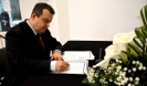 Minister Dacic signed the Book of Condolence at the German Embassy