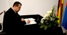 Minister Dacic signed the Book of Condolence at the German Embassy