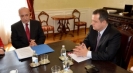 Minister Dacic with the Ambassador of Azerbaijan in Serbia