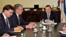 Minister Dacic with the Ambassador of the Russian Federation in Serbia [09/04/2015]