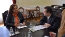 Minister Dacic with the Ambassador of Egypt in Serbia [20/04/2015]