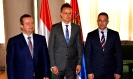 Meeting of Minister Dacic and Minister Stefanovic with MFA of Hungary Peter Siarto [18/09/2015]