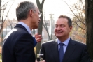 Ministers Dacic and Gasic with Jens Stoltenberg