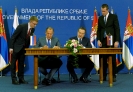 Signing the agreement Minister Dacic and Minister Lavrov