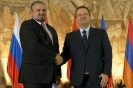 Minister Dacic with the heads of delegation