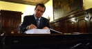 Minister Dacic signed the condolence book at the Italian Embassy