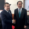 Minister Dacic with the President of Vietnam