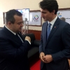 Minister Dacic with the Prime Minister of Canada