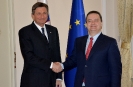 Minister Dacic meets with the President of Slovenia, Borut Pahor