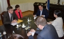 Minister Dacic with Axel Dittmann and Ivana Hlavsova