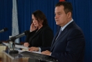 Minister Dacic and Karla Robin Hershey sign agreement