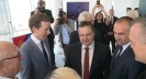 Ministers Dacic and Kurtz at the opening of the exhibition