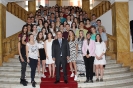 Minister Dacic with students of the First Belgrade High School