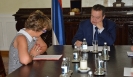 Meeting of Minister Dacic with Zana Petkovic
