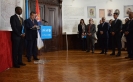 Minister Dacic at the exhibition marking the 70th anniversary of UNICEF’s work in Serbia