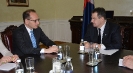  Minister Dacic received on a farewell visit the Ambassador of Italy [08/03/2018]