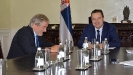Minister Dacic receives a farewell call from Ambassador of Slovenia [18/09/2018]