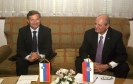 Foreign Minister Mrkic meets with his Slovenian colleague Karl Erjavec