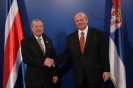 Minister Mrkic meets Minister of Foreign Affairs of Costa Rica H. Barrantes