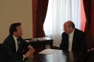 Minister Mrkic meets OSCE Ambassador P. Burkhard