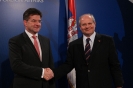 Minister Mrkic with Slovakian Foreign Minister Miroslav Lajcak