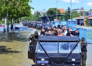 I. Dacic with Ambassadors in Obrenovac