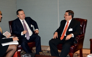 MFA Dacic with MFA of Cuba Bruno Rodriguez Parrilla