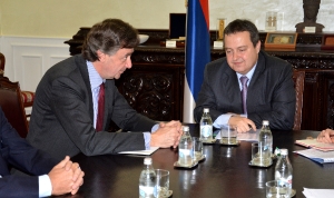 Dacic with the delegation 