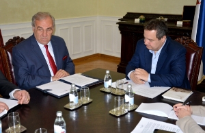 Minister Dacic meets with the Ambassador of Albania