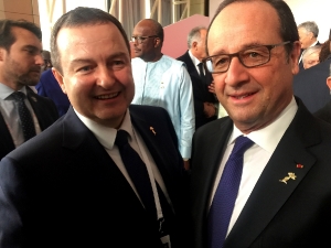 Minister Dacic with Francois Hollande