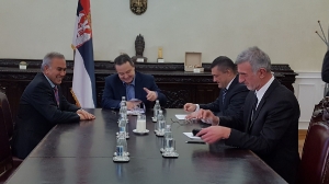 Minister Dacic meets with the Ambassador of Palestine