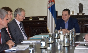 Minister Dacic meets with Christian Danielsson