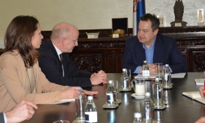 Minister Dacic meets with Christian Hellbach