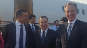 Minister Dacic welcomed the foreign ministers of Norway and Macedonia