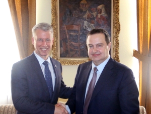 Meeting of Minister Dacic with Canadian General Andrew Leslie