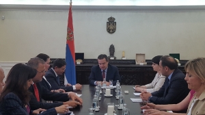 Minister Dacic meets with Taleb Rifai