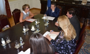 Meeting of Minister Dacic with Zana Petkovic