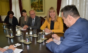 Meeting of Minister Dacic with Snezana Samardzic Markovic