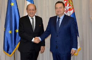 Ivica Dacic - Jean Yves Le Drian.