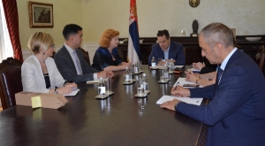 Minister Dacic received a farewell visit Julia Feeney