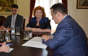 Minister Dacic received a farewell visit Julia Feeney