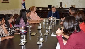 Ivica Dacic with delegation of Indian journalists